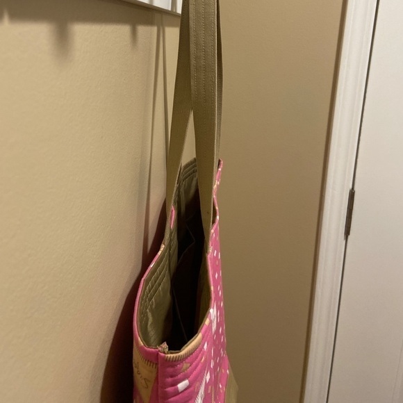 Baker Pink Tote Bag with a Sugar Pattern - Picture 4 of 6